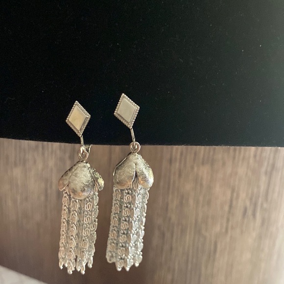 Sarah Coventry Necklace & Earrings Silvery Cascade Clip On 1960s - Picture 7 of 9